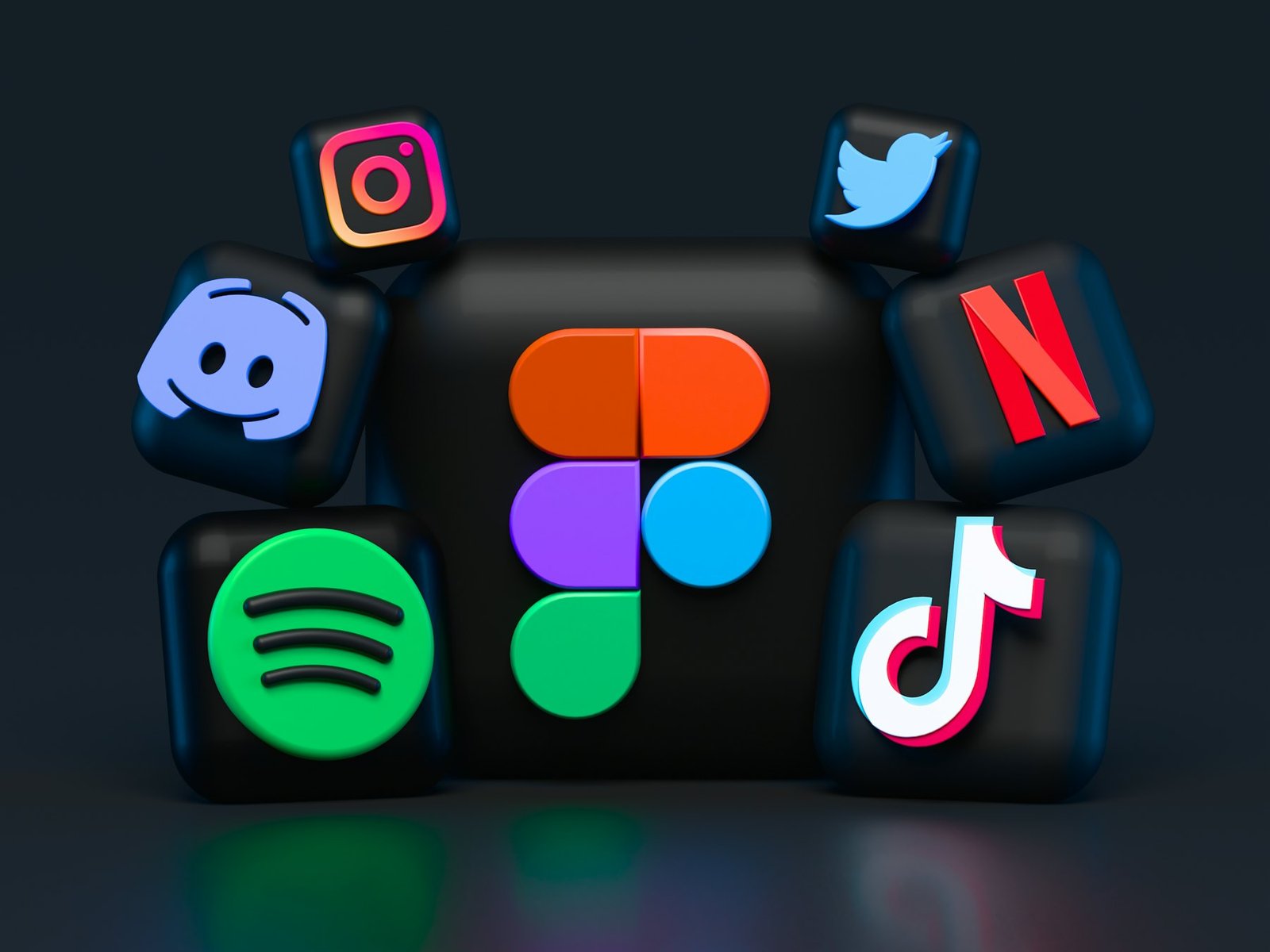 Social media and digital platform app icons